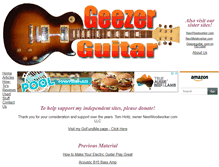 Tablet Screenshot of geezerguitar.com